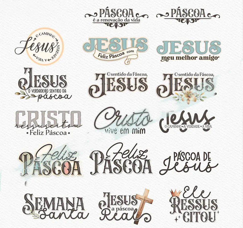 Kit Digital Páscoa Real Arquivos em Png  5