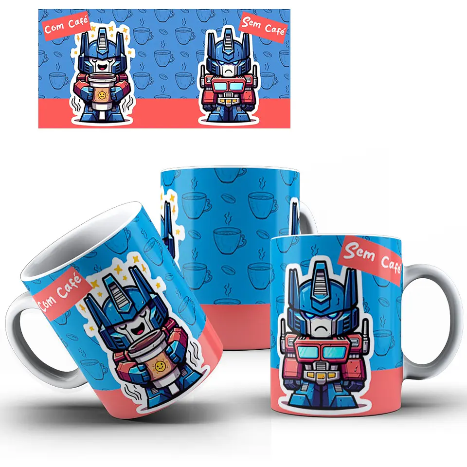 15 Artes para Caneca Com Café e Sem Café Arquivos em Jpg  10