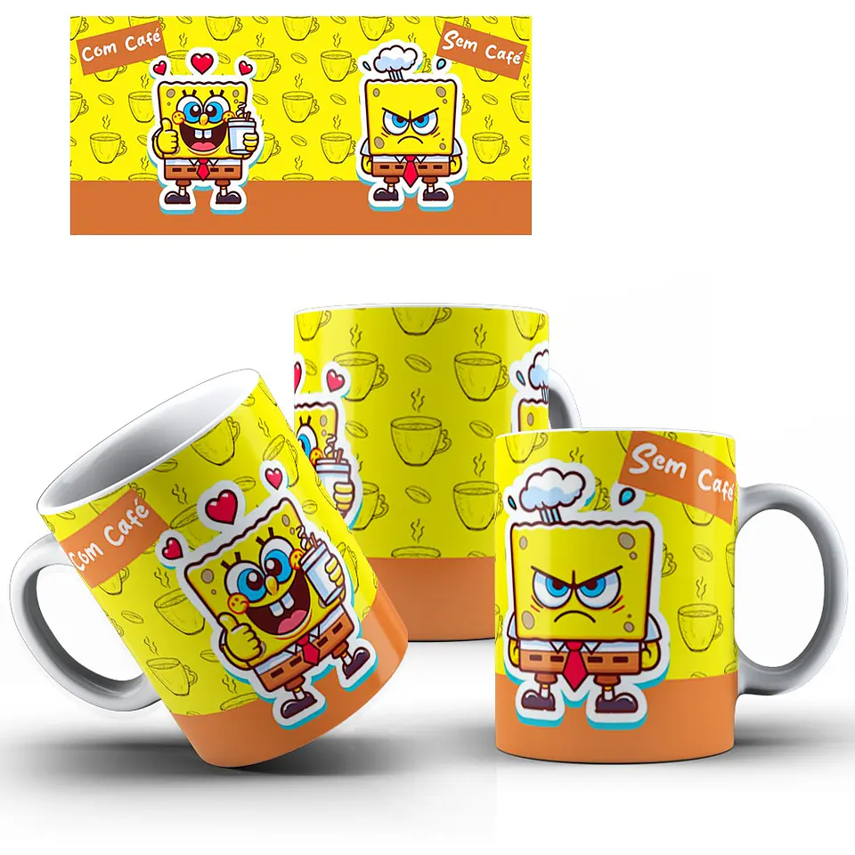 15 Artes para Caneca Com Café e Sem Café Arquivos em Jpg  11