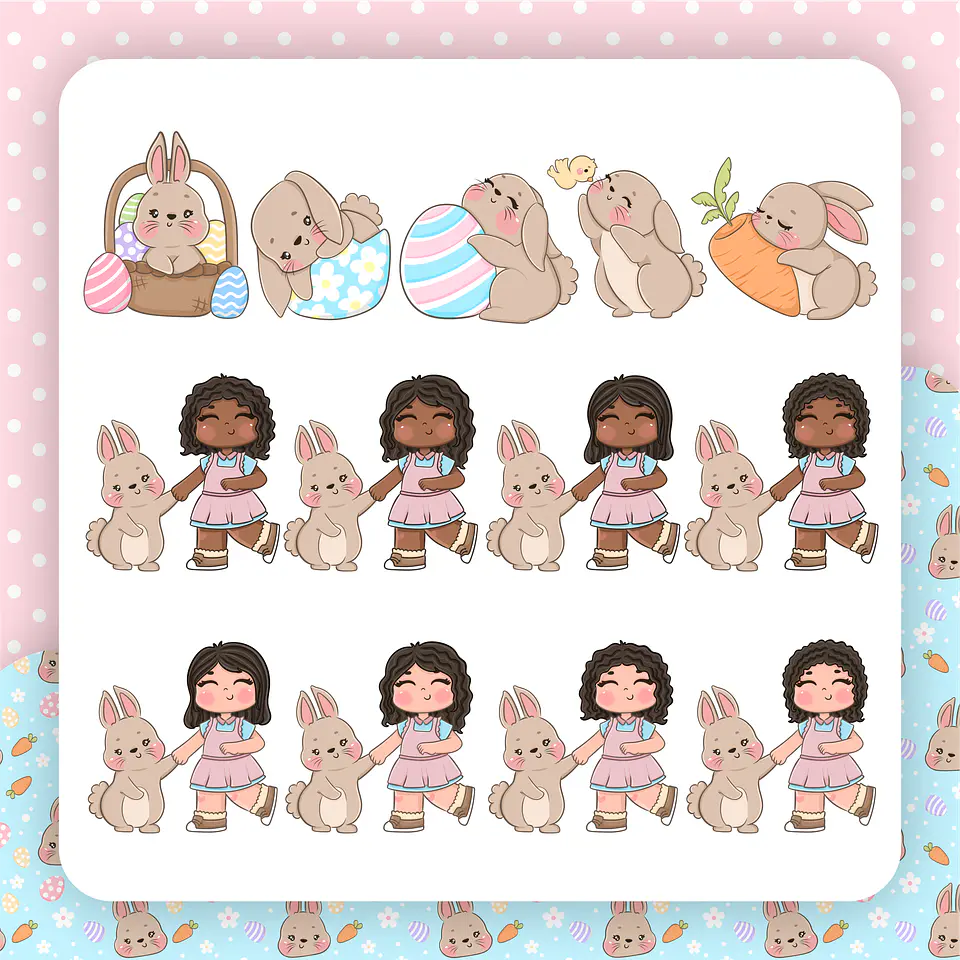 Kit Digital Mimos Páscoa Delicada Arquivos em Png 3