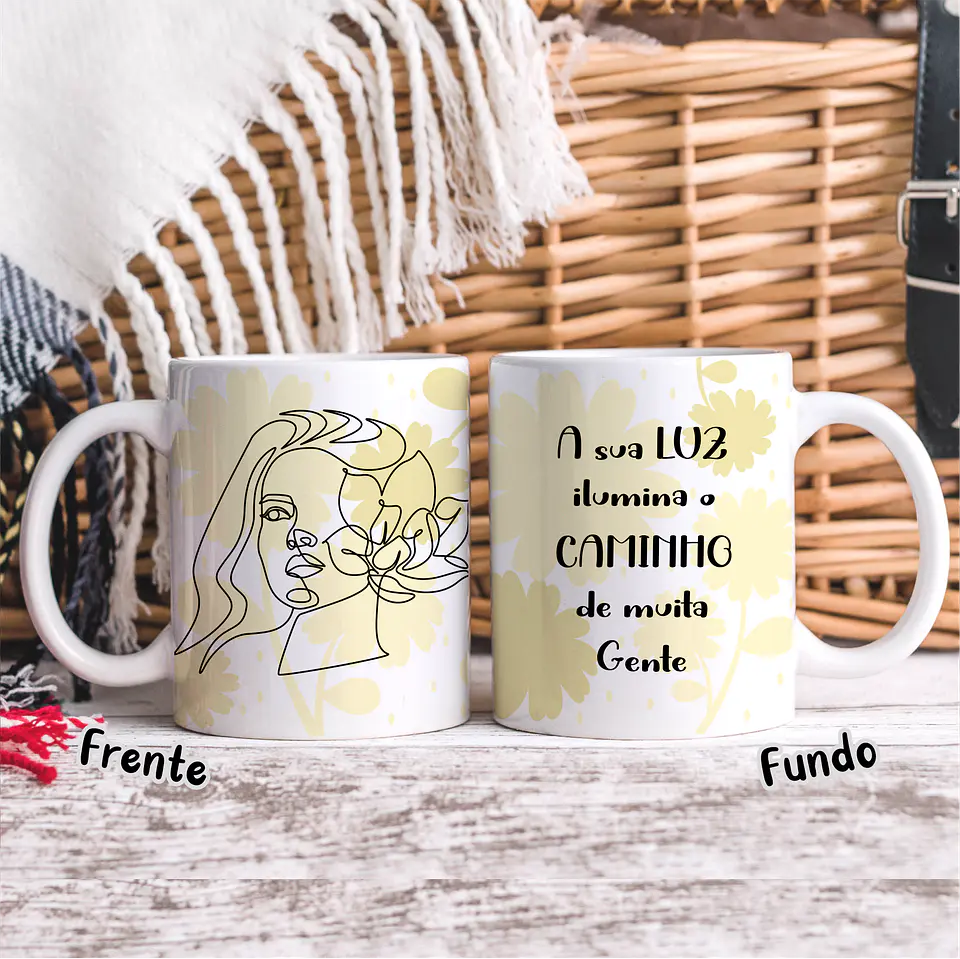 20 Artes para Caneca Dia das Mulheres Linhas Arquivos em Jpg   6