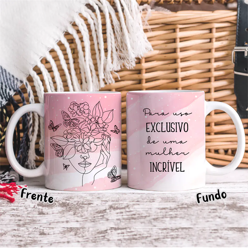 20 Artes para Caneca Dia das Mulheres Linhas Arquivos em Jpg   8