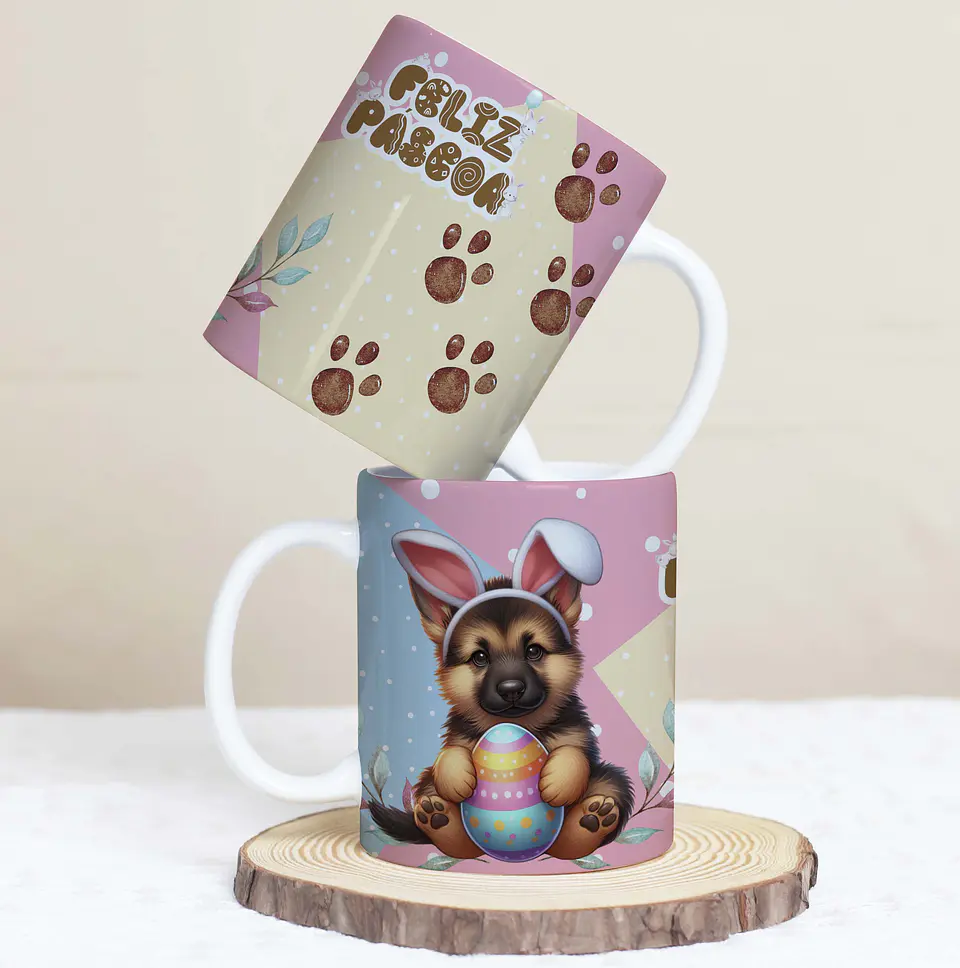 30 Artes para Caneca Páscoa Pets Arquivos em Jpg  16