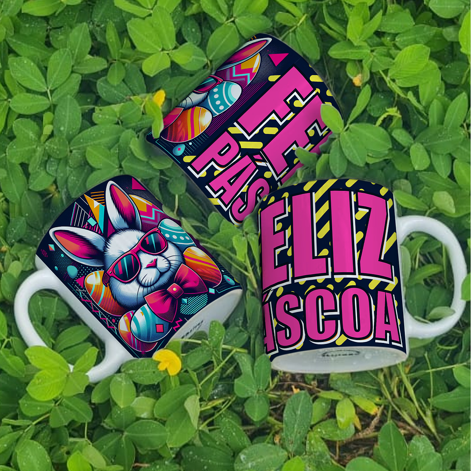 4 Artes Caneca Coelho da Páscoa Arquivos Png  4