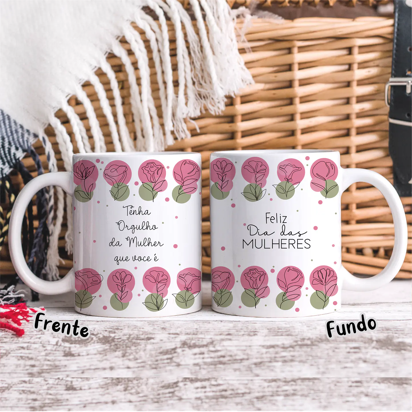 20 Artes para Caneca Dia das Mulheres Linhas Arquivos em Jpg   12