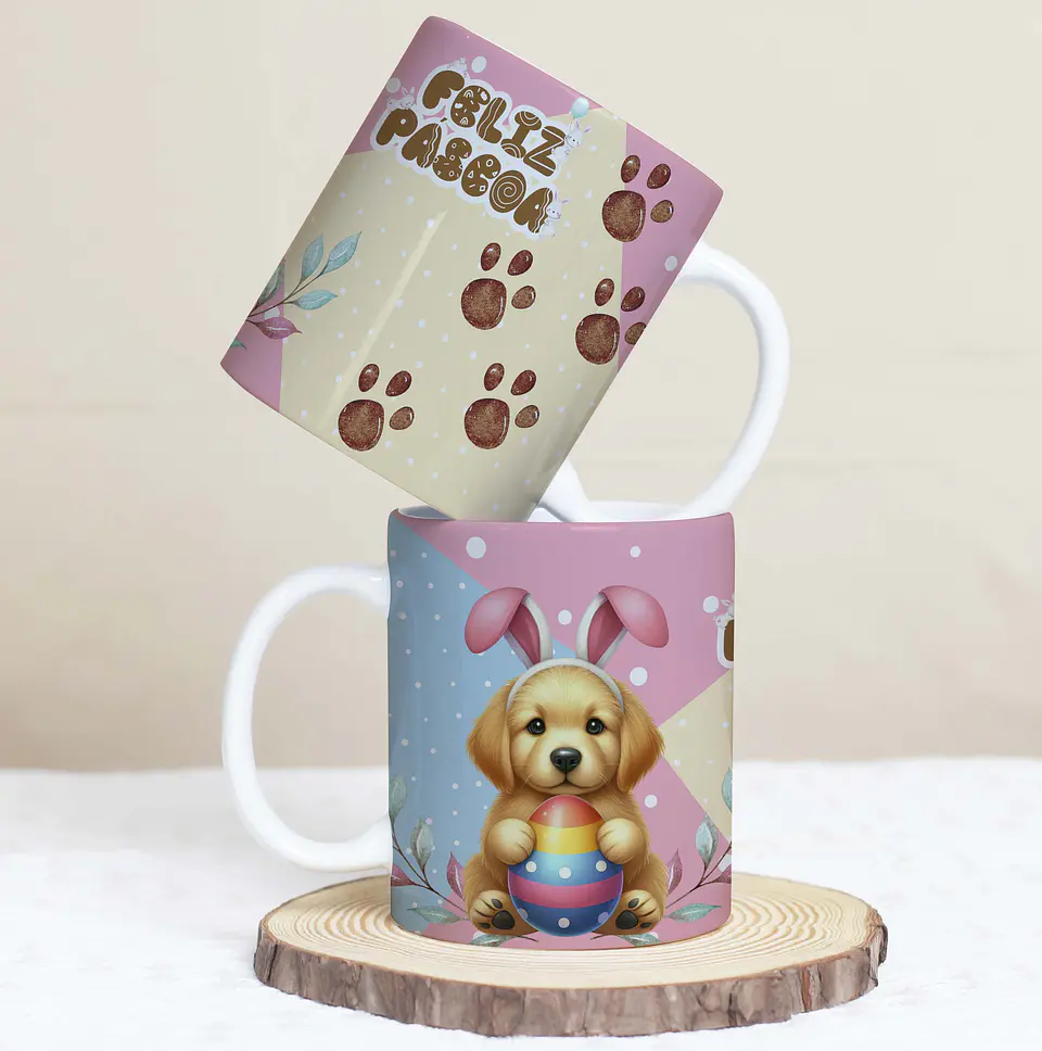 30 Artes para Caneca Páscoa Pets Arquivos em Jpg  20