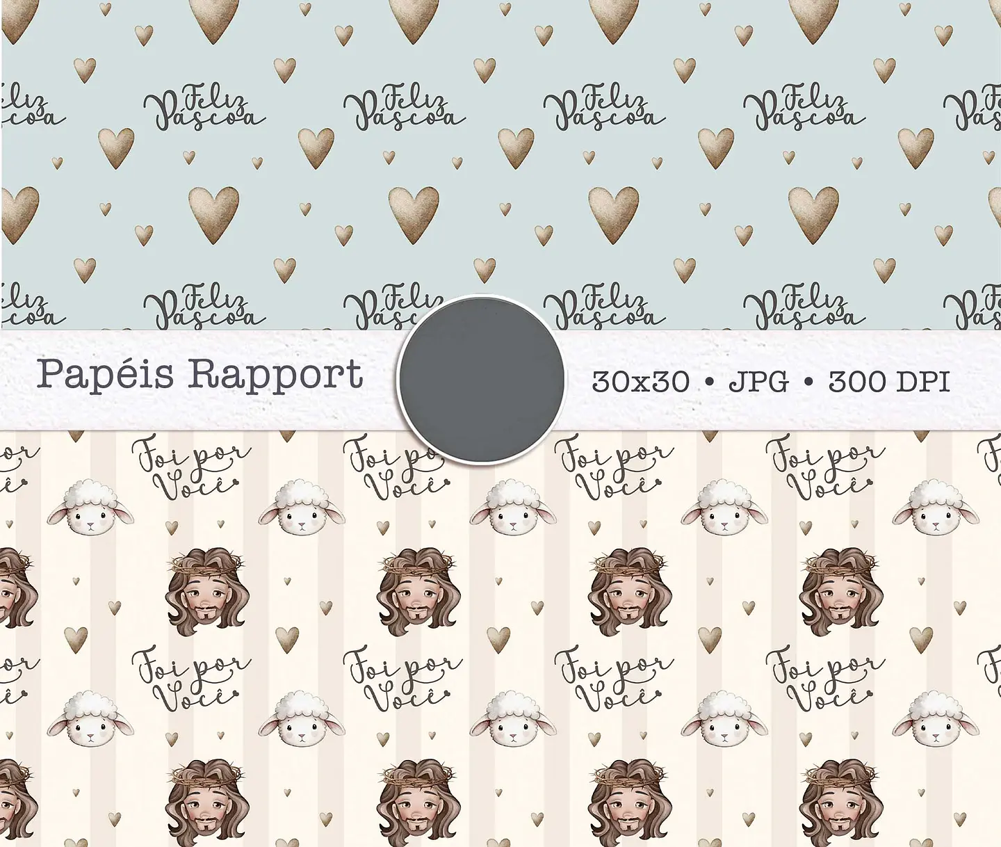 Kit Digital Páscoa Real Arquivos em Png  11