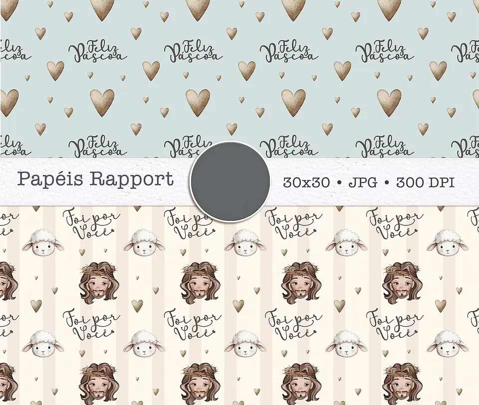 Kit Digital Páscoa Real Arquivos em Png  11