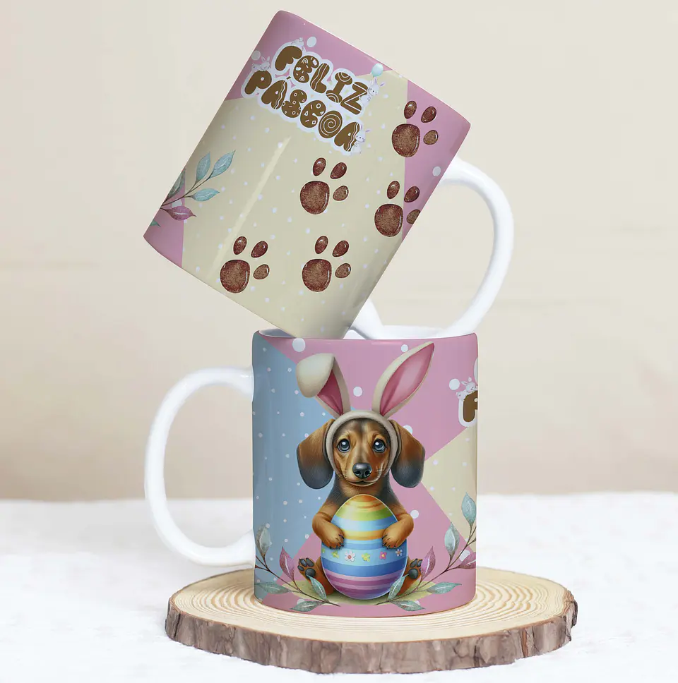 30 Artes para Caneca Páscoa Pets Arquivos em Jpg  23