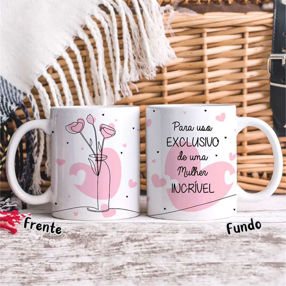 20 Artes para Caneca Dia das Mulheres Linhas Arquivos em Jpg   16