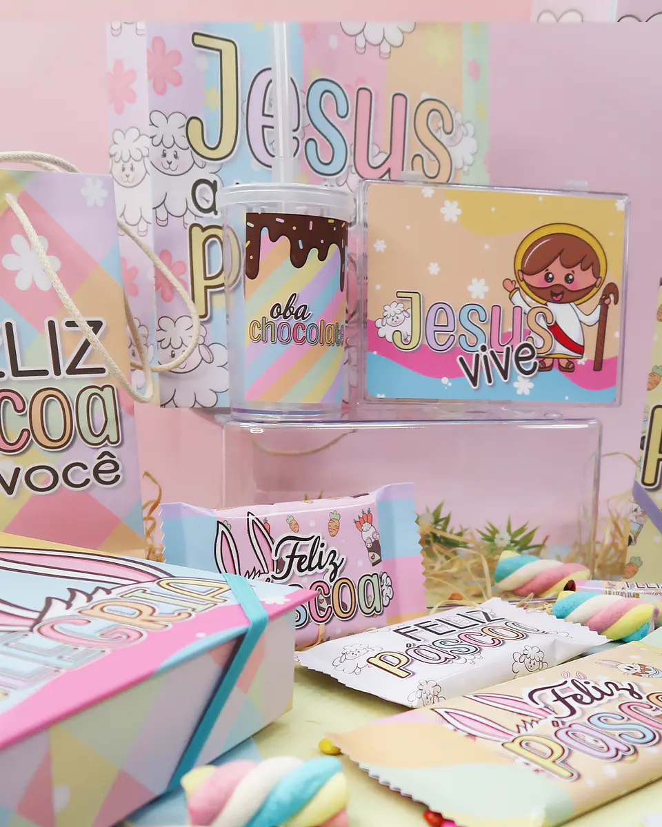 Kit Digital Páscoa Mimos Prontos Arquivos em Png 22