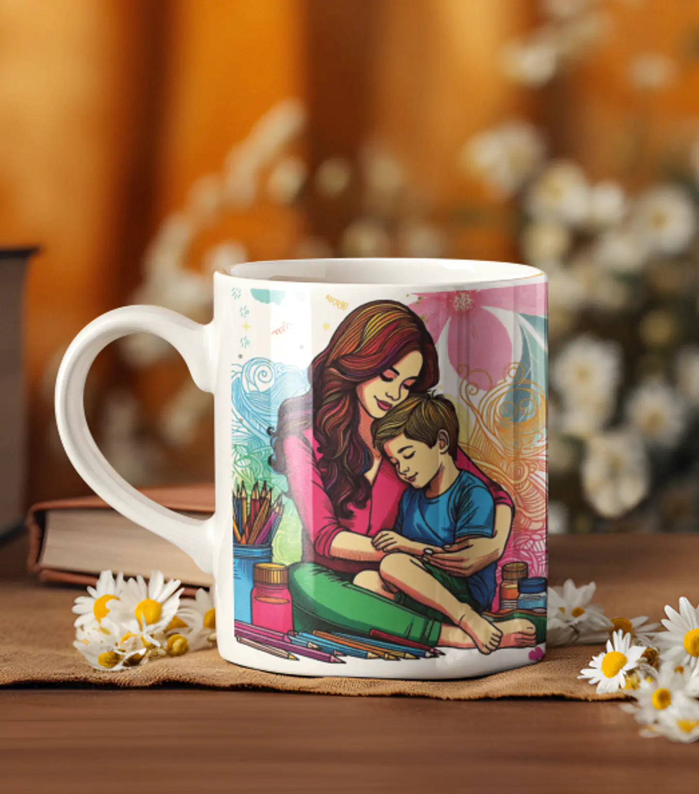 3 Artes para Caneca Mãe Teu colo é meu abrigo Arquivos Editável 3