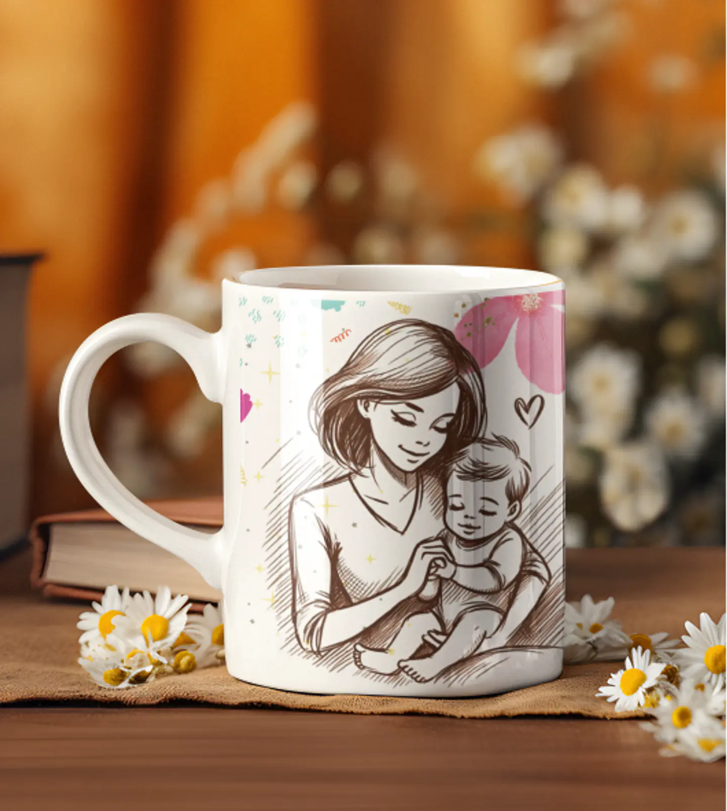 3 Artes para Caneca Mãe Teu colo é meu abrigo Arquivos Editável 4