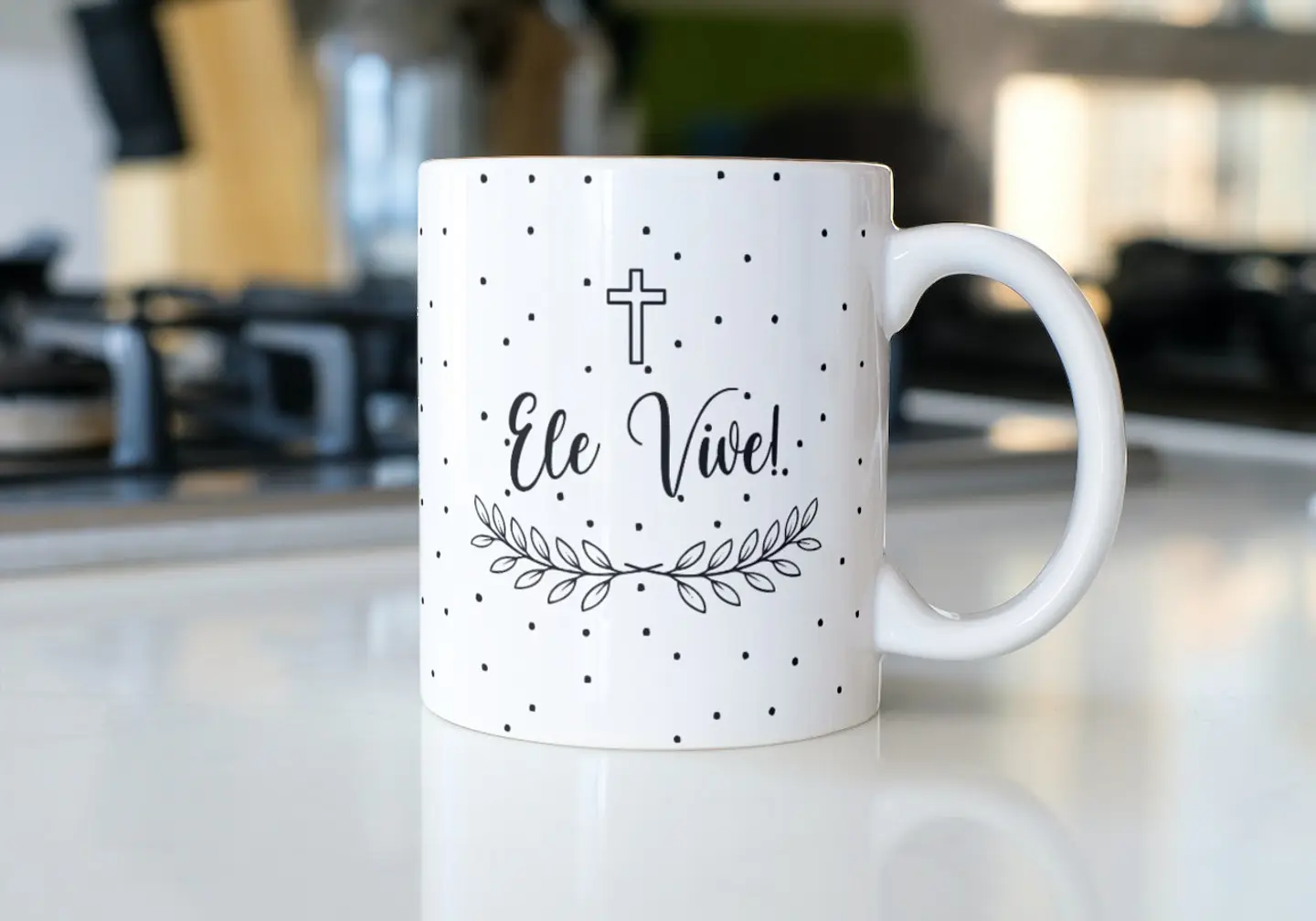 11 Artes para Caneca Páscoa Ele Vive Arquivos em Jpg 12