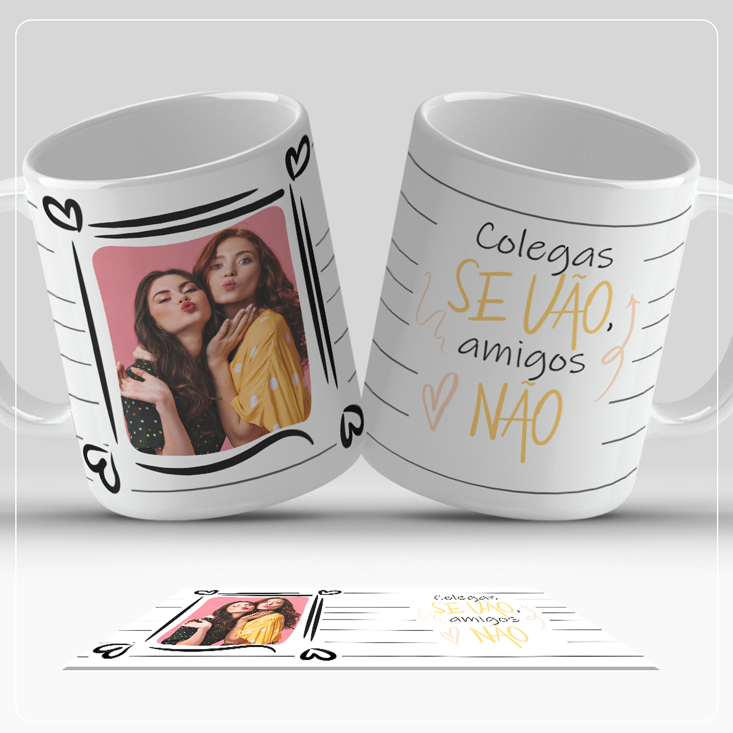 12 Artes para Caneca Amigas Arquivos em Jpg 7