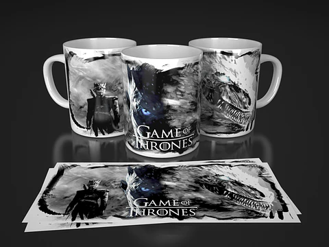 17 Artes para Caneca Game Of Thrones Arquivos em Jpg 