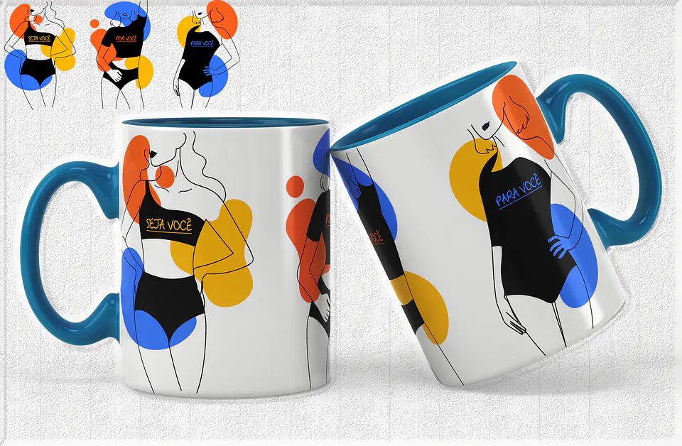 14 Artes para Caneca Empoderamento Feminino Arquivos Editável 2
