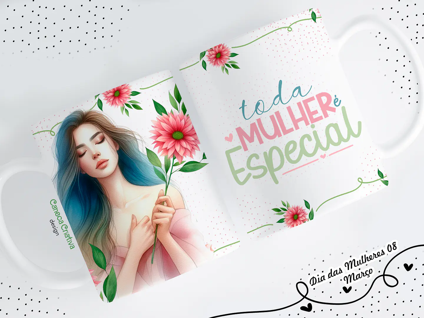 12 Artes para Caneca Dia das Mulheres Arquivos em Jpg 5