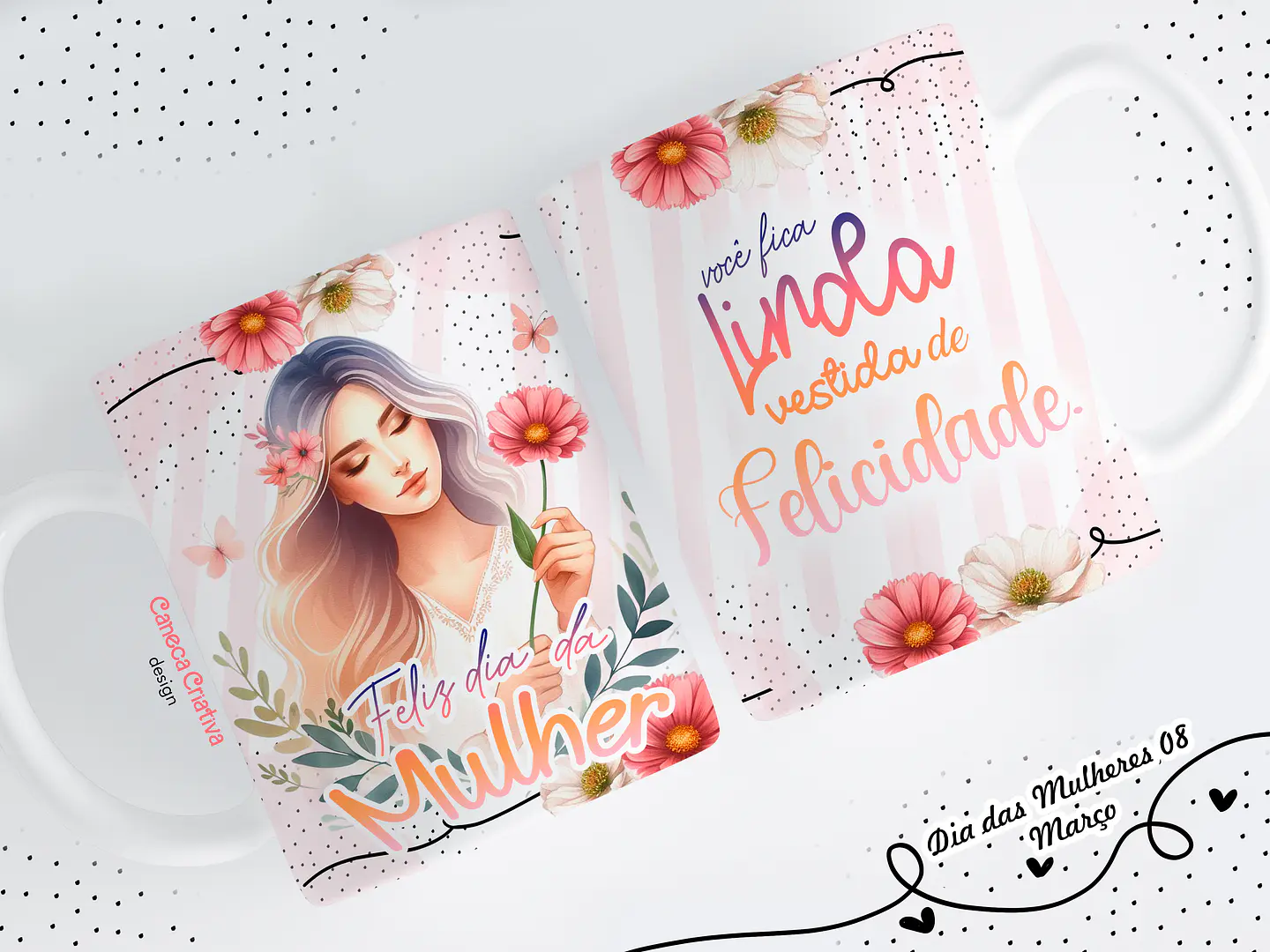 12 Artes para Caneca Dia das Mulheres Arquivos em Jpg 7