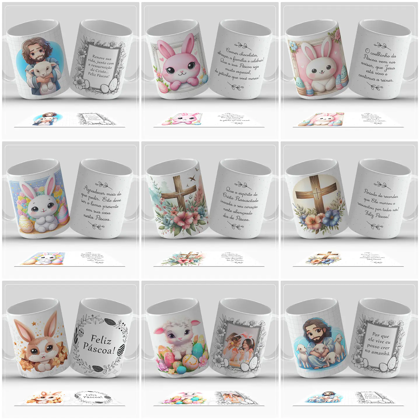 34 Artes para Caneca Páscoa Arquivos em Jpg 2