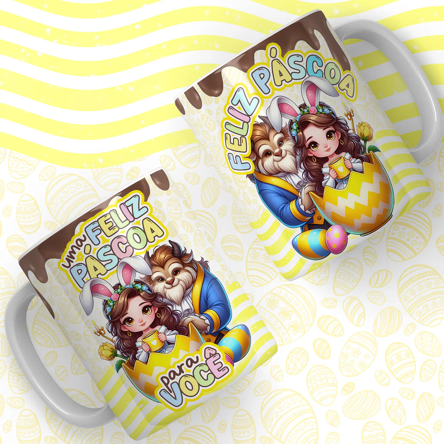 66 Artes para Caneca Páscoa Princesas Arquivos em Jpg  1