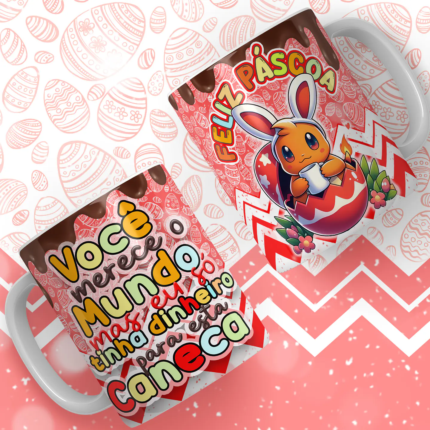 14 Artes para Caneca Páscoa Pokemon Arquivos em Jpg  13