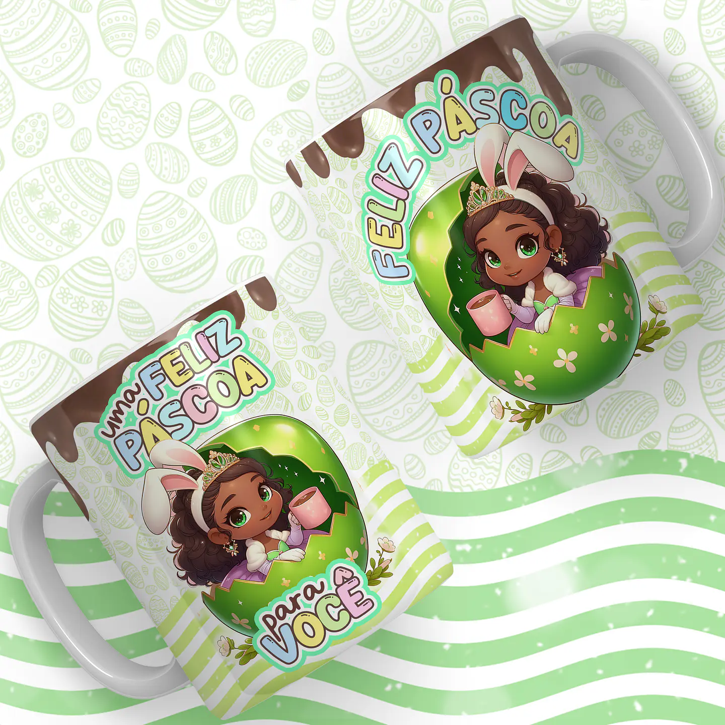 66 Artes para Caneca Páscoa Princesas Arquivos em Jpg  2