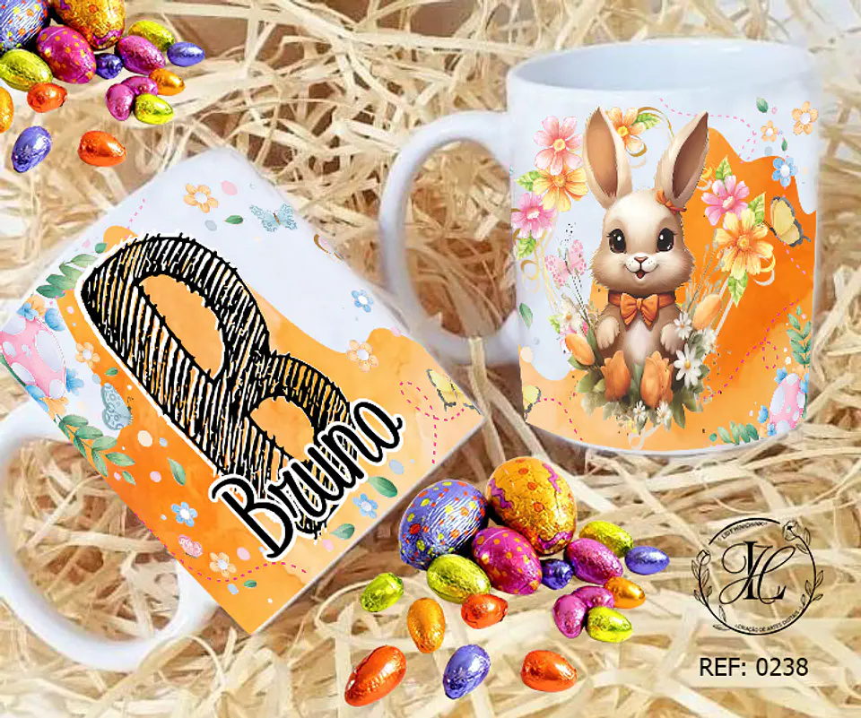 Artes para Caneca Páscoa Alfabeto Arquivos Editável 2