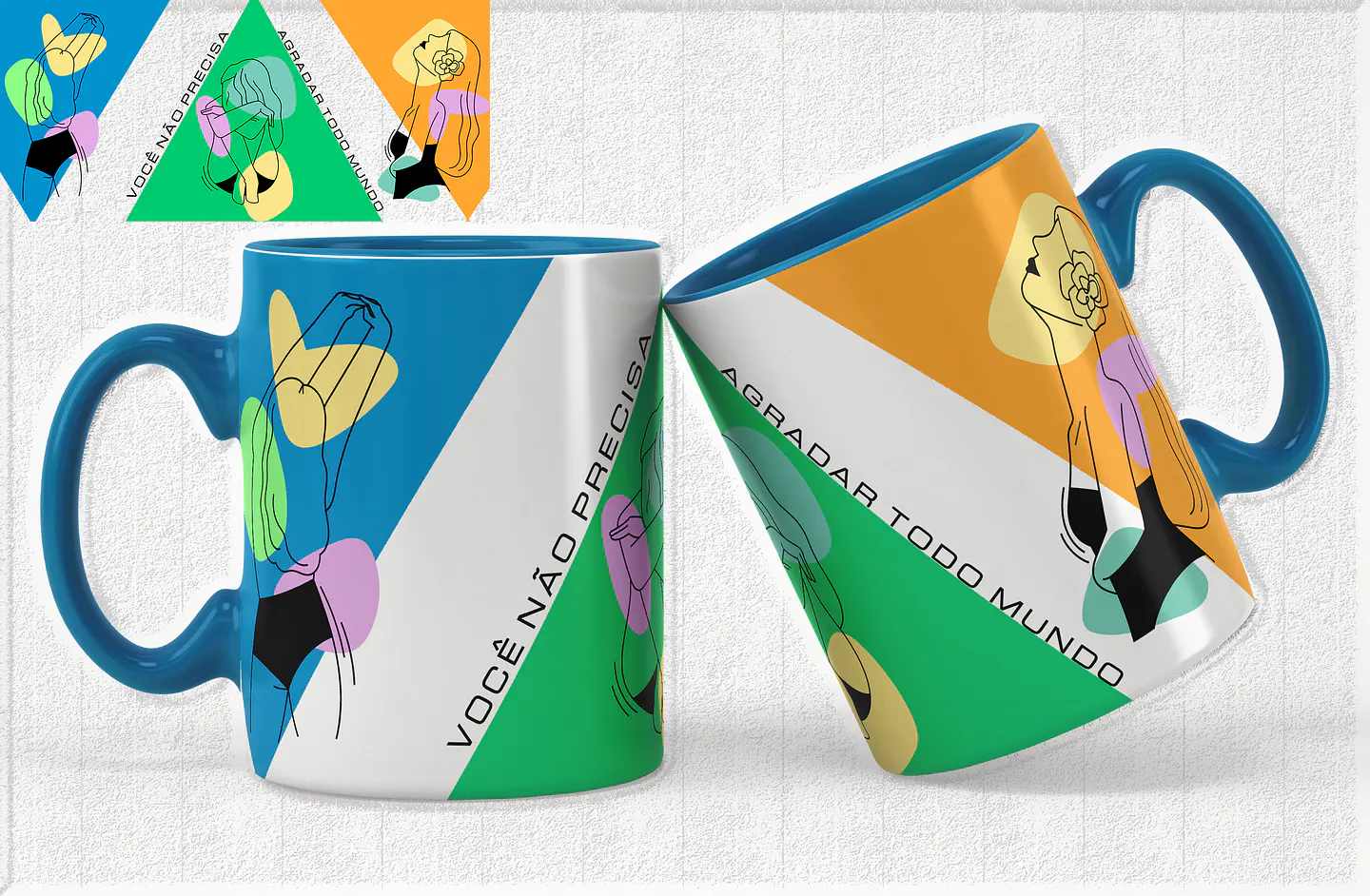 14 Artes para Caneca Empoderamento Feminino Arquivos Editável 8