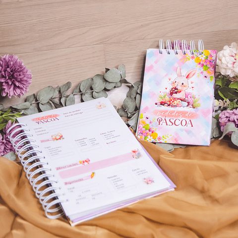 Arquivo Encadernação Caderno de Pedidos Páscoa 2024 em Pdf  