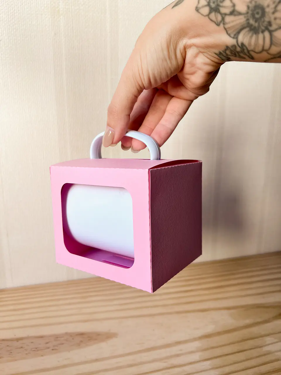 Arquivo de Corte Caixa Box para Caneca Pdf 4
