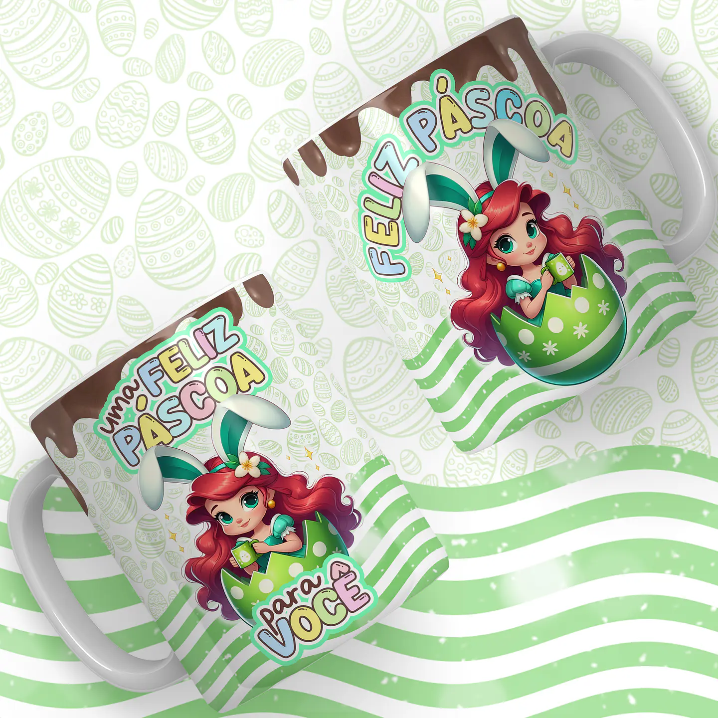 66 Artes para Caneca Páscoa Princesas Arquivos em Jpg  6