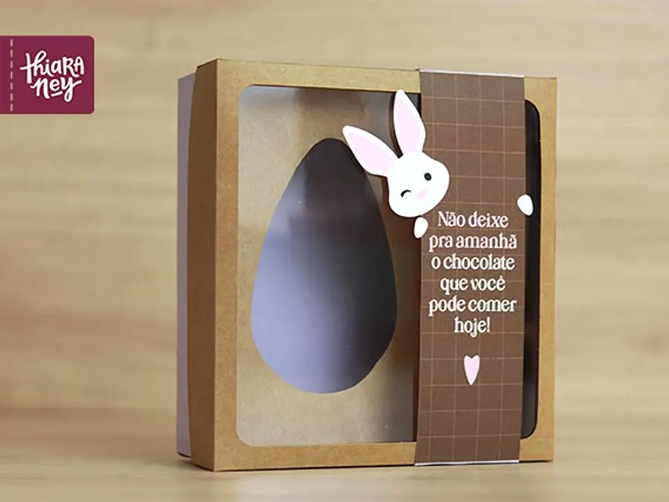 Arquivo de Corte Caixa Ovo de Coelhinho Páscoa em Pdf 5