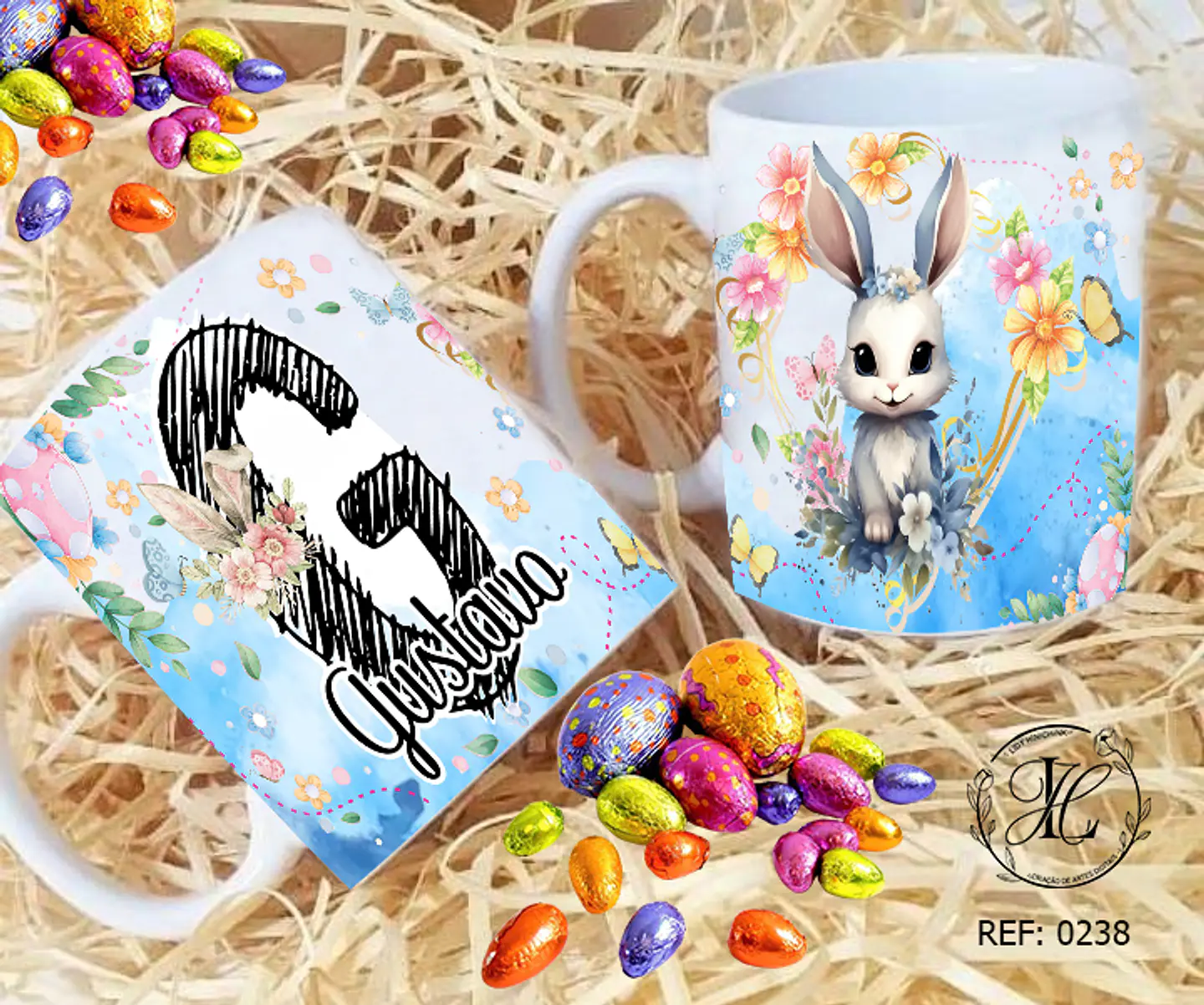 Artes para Caneca Páscoa Alfabeto Arquivos Editável 7