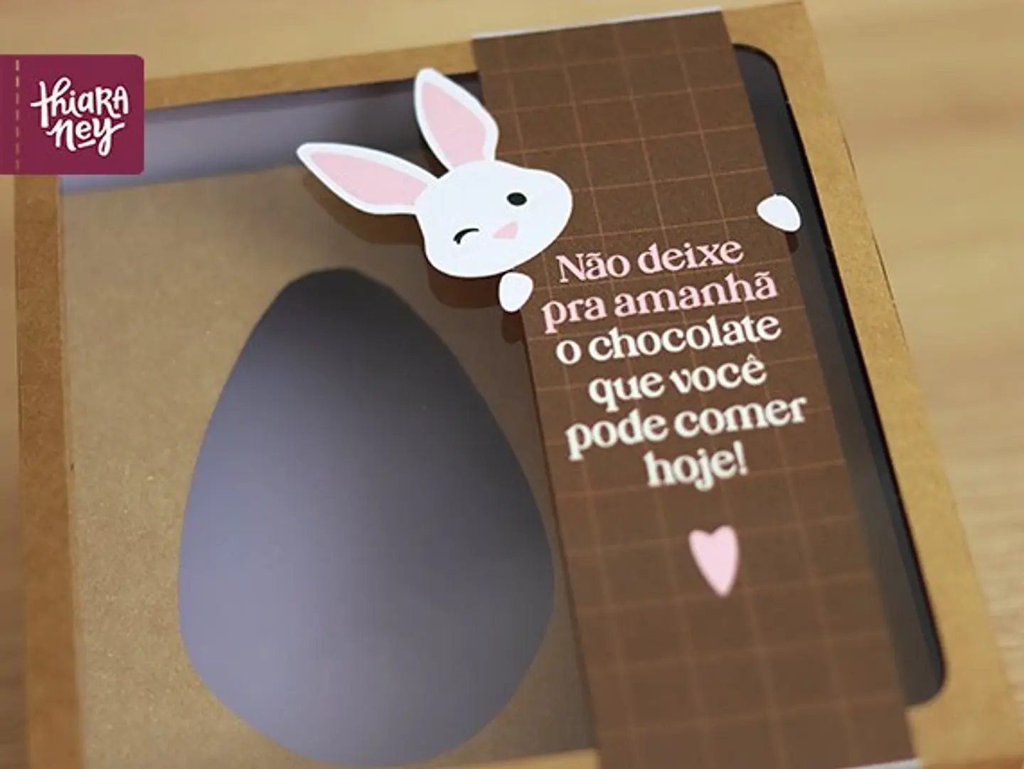 Arquivo de Corte Caixa Ovo de Coelhinho Páscoa em Pdf 6