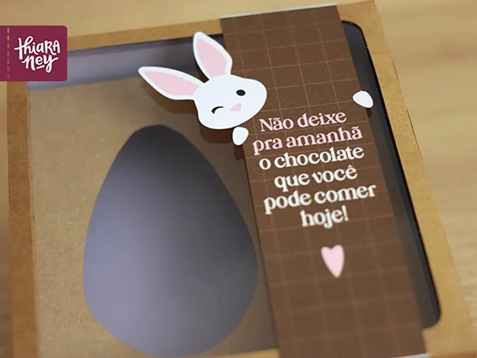 Arquivo de Corte Caixa Ovo de Coelhinho Páscoa em Pdf 6