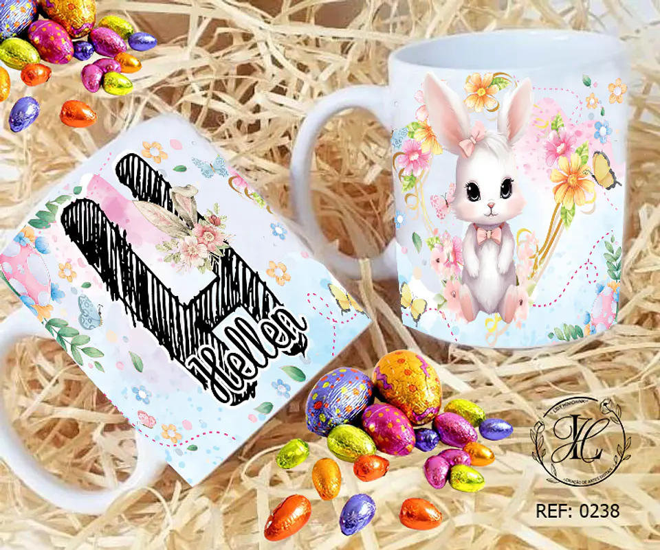 Artes para Caneca Páscoa Alfabeto Arquivos Editável 8
