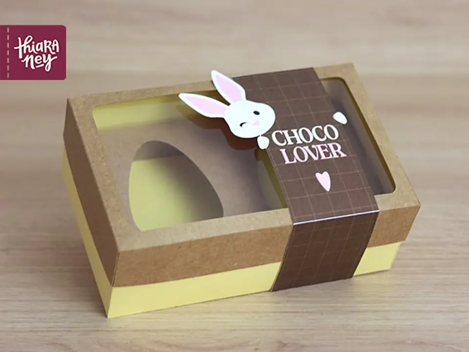 Arquivo de Corte Caixa Ovo de Coelhinho Páscoa em Pdf 7