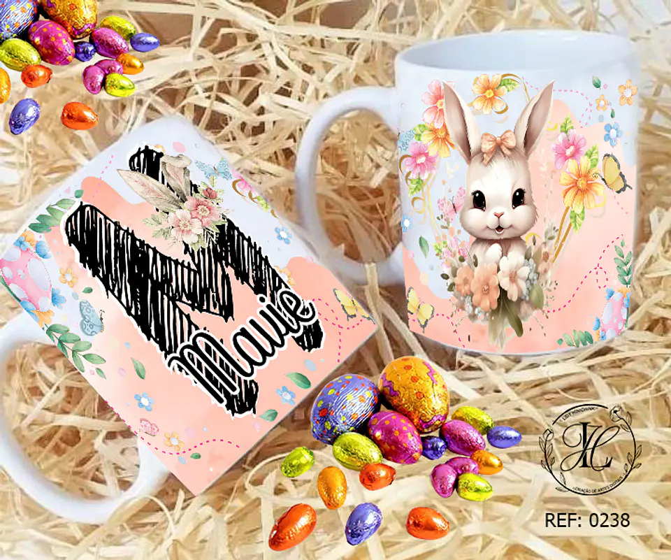 Artes para Caneca Páscoa Alfabeto Arquivos Editável 9