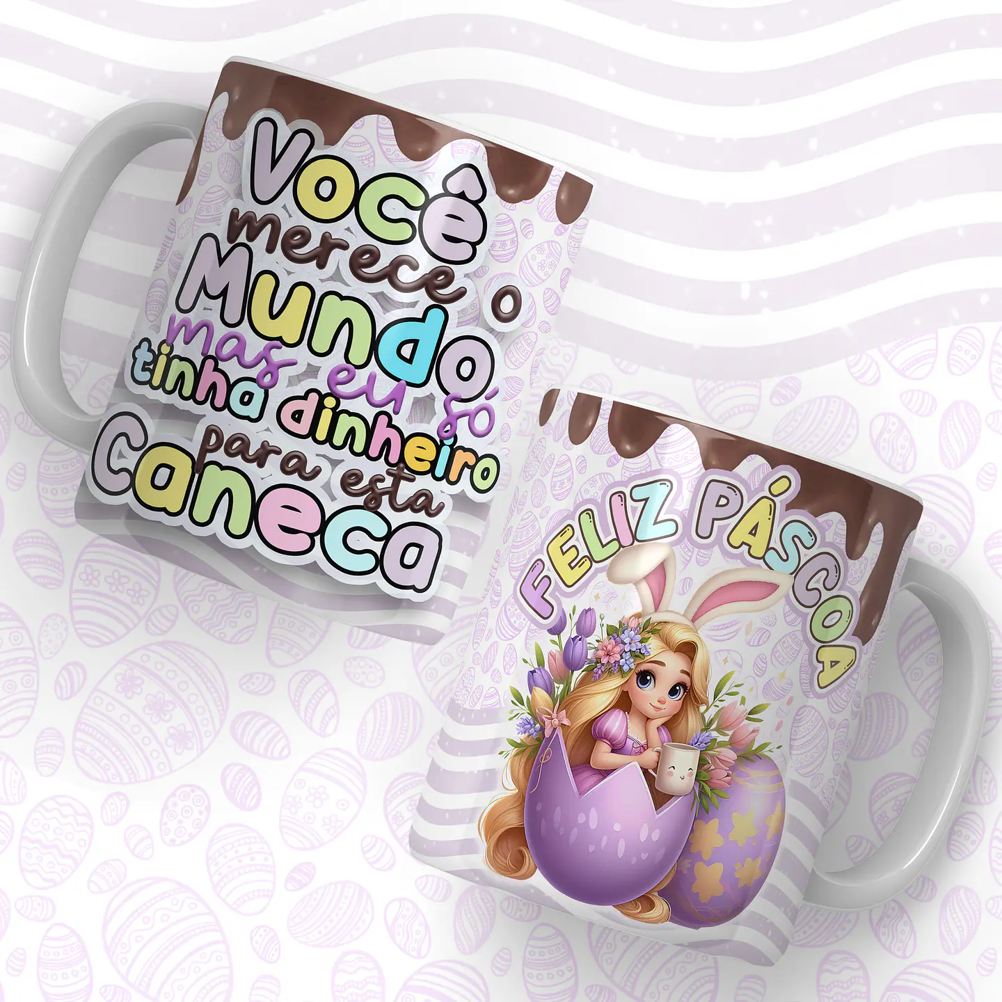 66 Artes para Caneca Páscoa Princesas Arquivos em Jpg  28