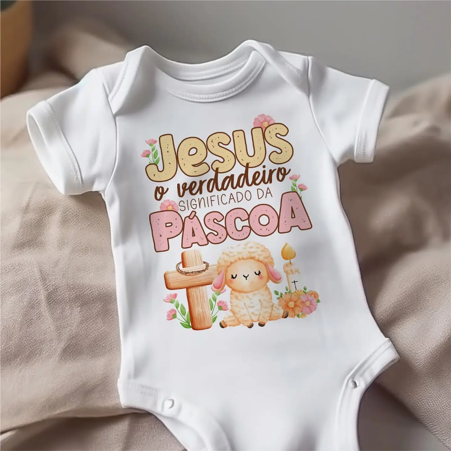 20 Artes para Body Páscoa Cristã Arquivo Editável  1