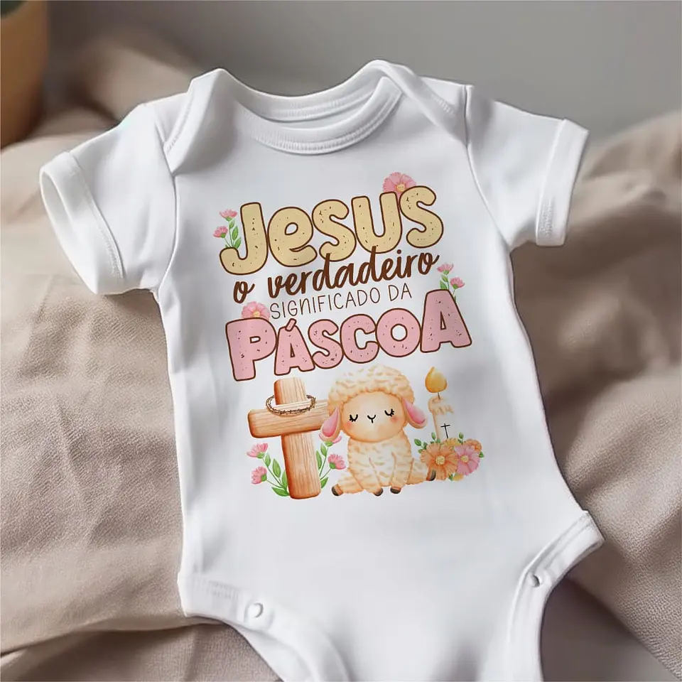 20 Artes para Body Páscoa Cristã Arquivo Editável  1