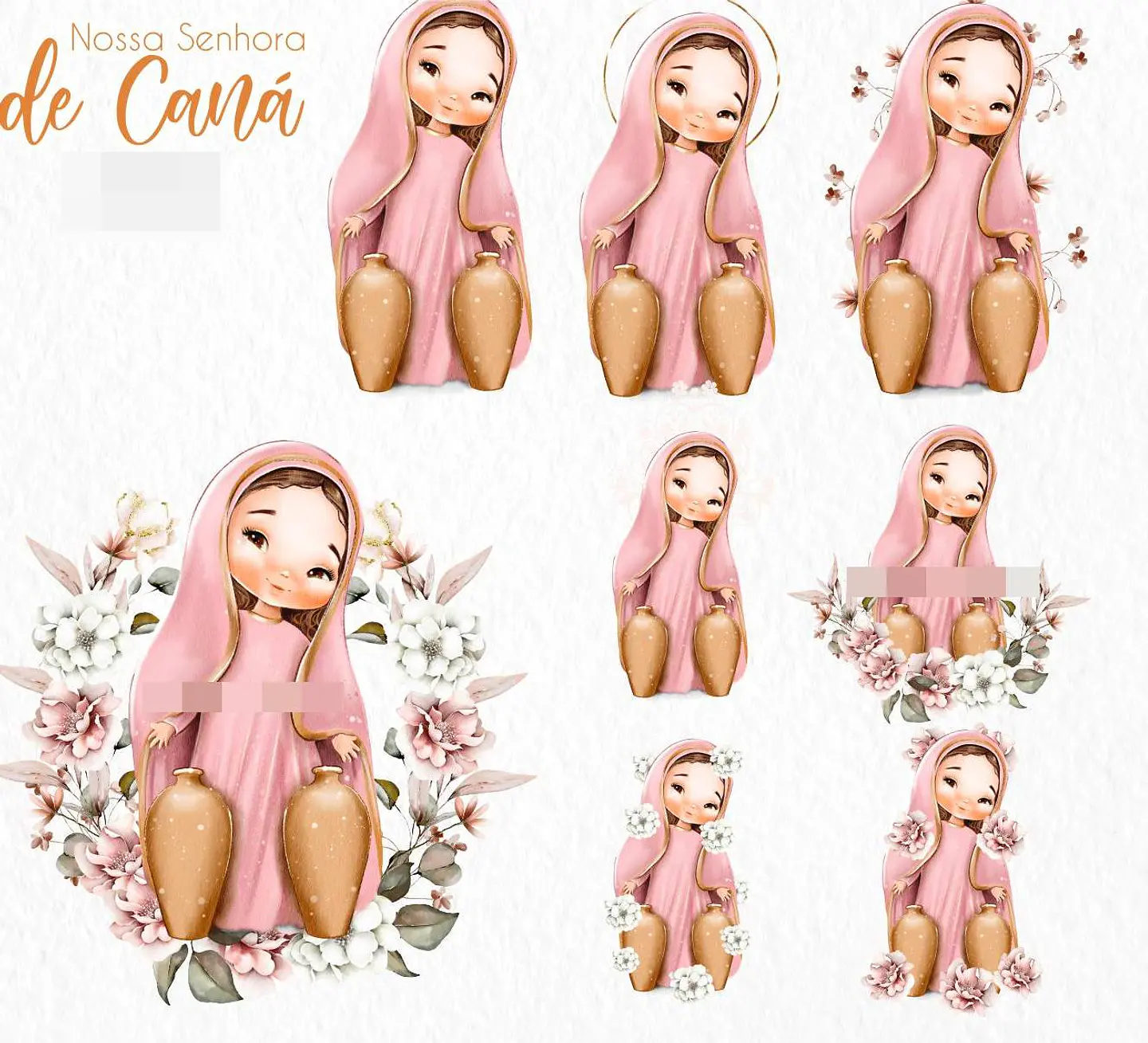 Kit Digital Nossa Senhora de Caná em Png 1