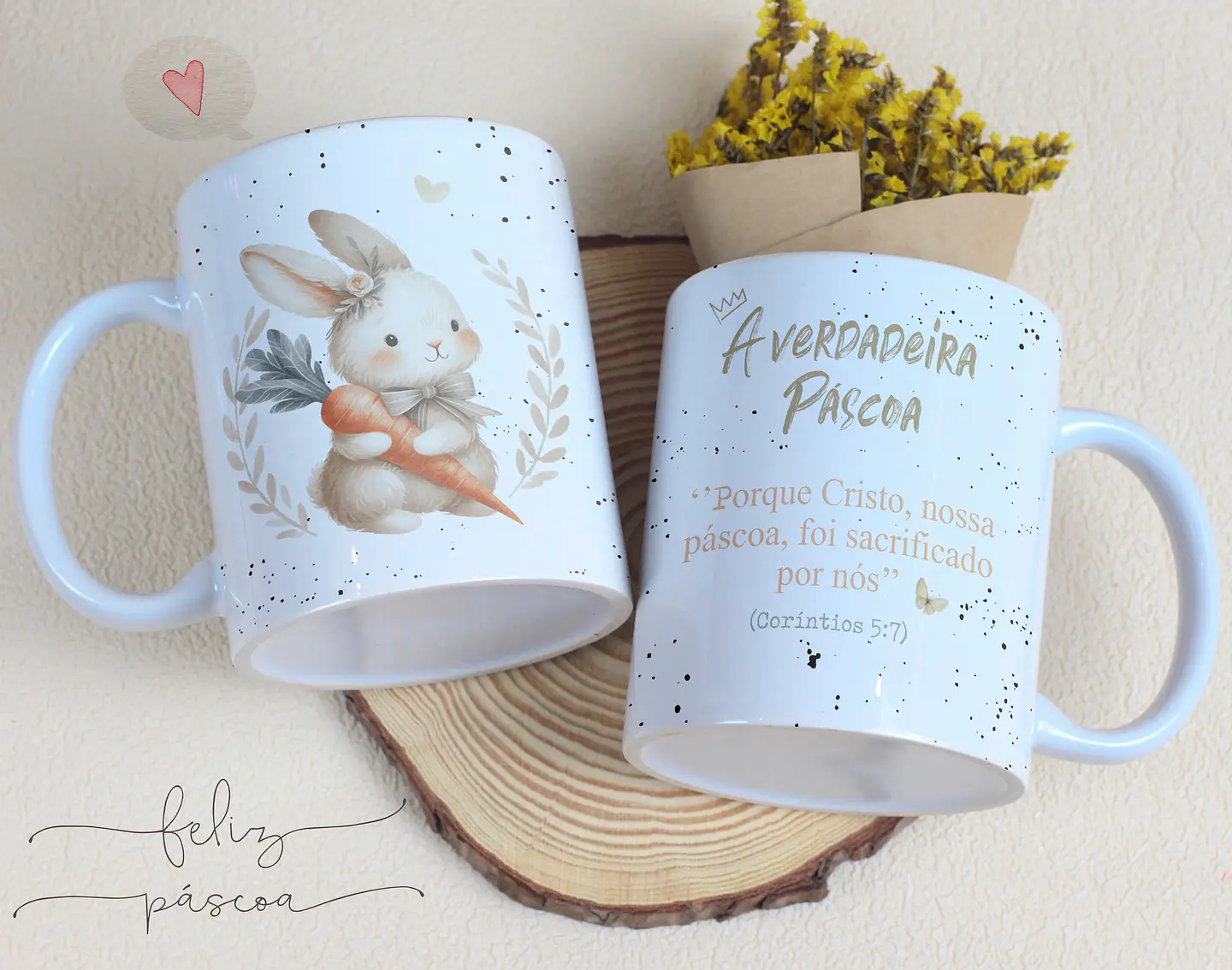 14 Artes para Caneca Páscoa Cristã Arquivos Editável 2