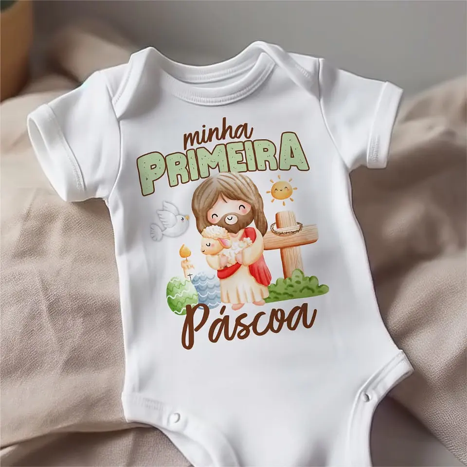 20 Artes para Body Páscoa Cristã Arquivo Editável  5