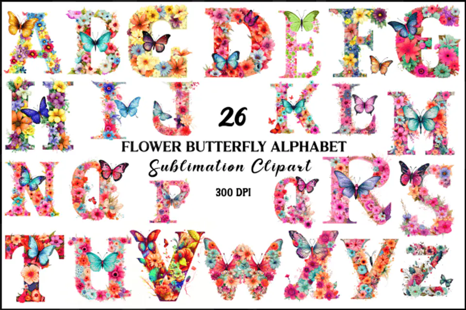 Kit Digital Alfabetos em Png  13