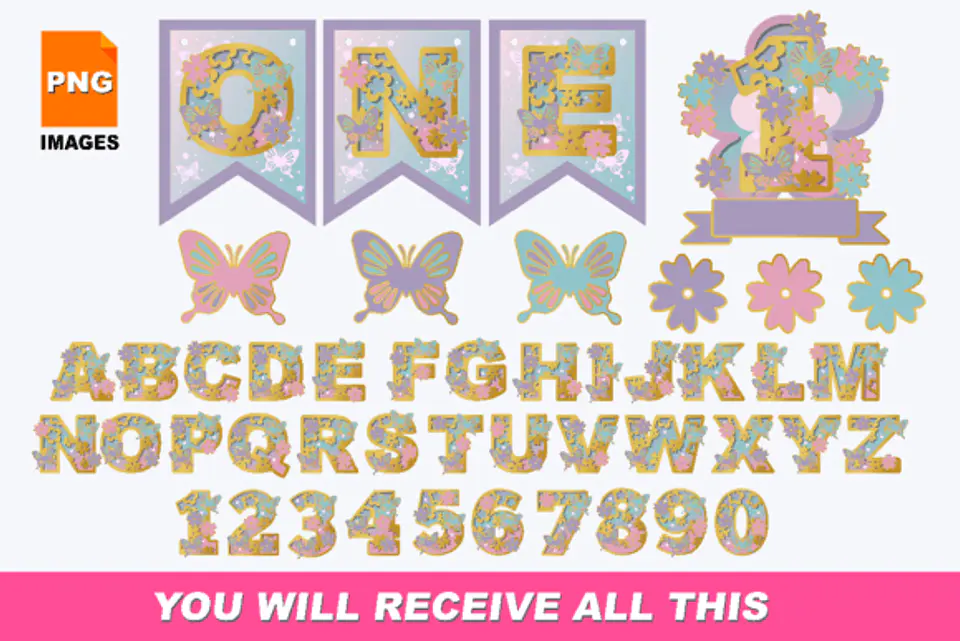 Kit Digital Alfabetos em Png  14