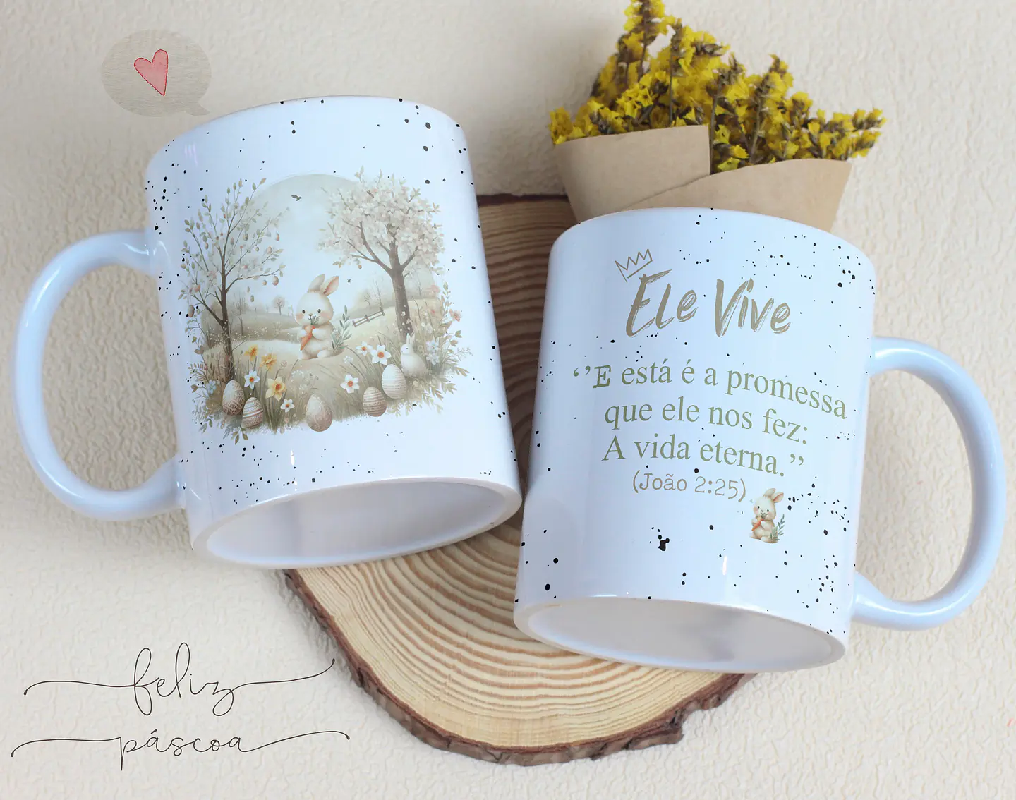 14 Artes para Caneca Páscoa Cristã Arquivos Editável 5