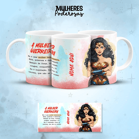 17 Artes para Caneca Mulheres Poderosas Personagens Arquivos em Jpg