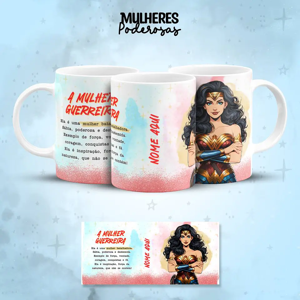 17 Artes para Caneca Mulheres Poderosas Personagens Arquivos em Jpg 14